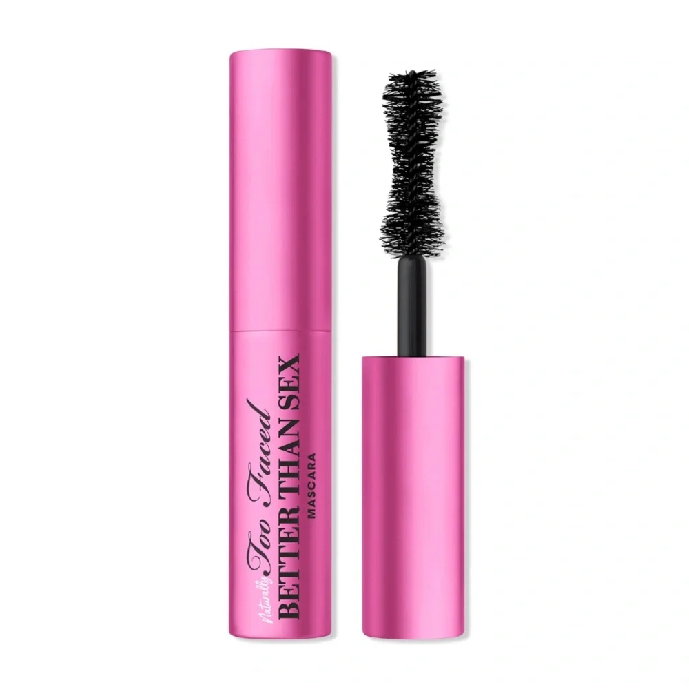 $10❤️🔥 Too Faced Naturally Better Than Sex Mascara BLACK Travel Size 👁️ NEW